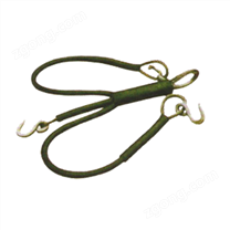 三叉壓膠鋼絲繩吊具  HL153